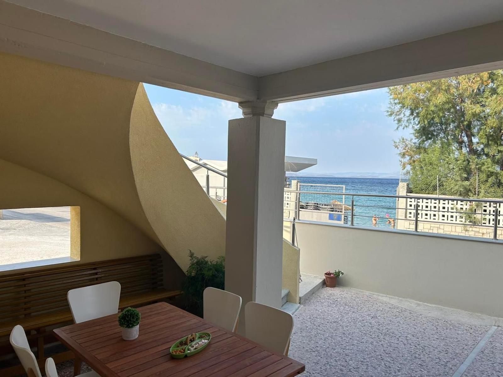 Blue Flag Award Winning Ormos Lo Beach: Home 1 Vrontados Luaran gambar